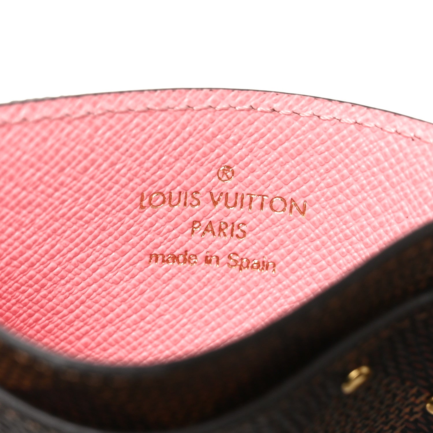 Louis Vuitton Damier Ebene Studded Card Holder 6 of 7