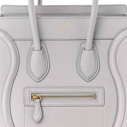 Celine Baby Drummed Calfskin Micro Luggage Sky 8 of 11