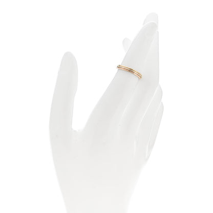 Cartier 18K Pink White Yellow Gold 2.8mm Trinity Wedding Band Ring 49 4.75 2 of 7