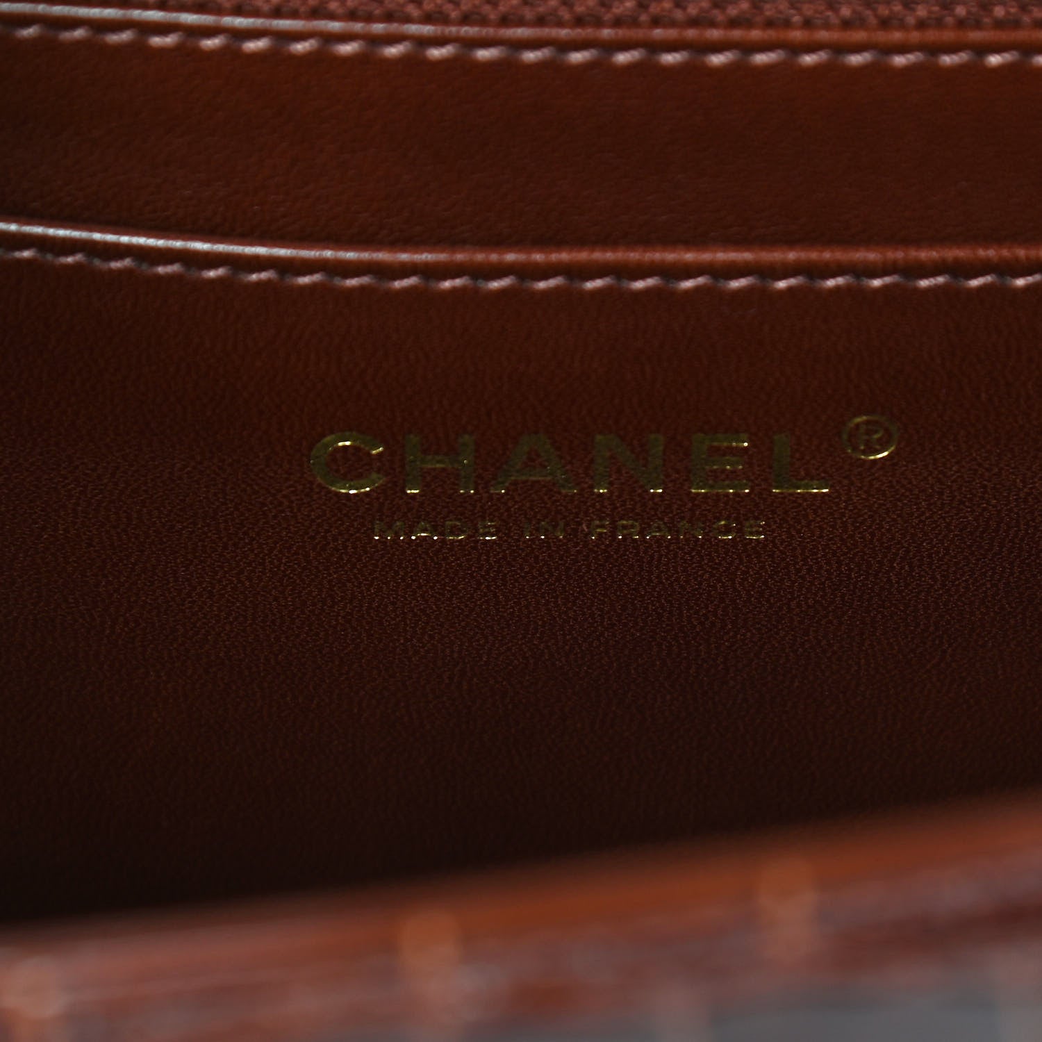 Chanel Alligator Jumbo Single Flap Dark Brown 6 of 9