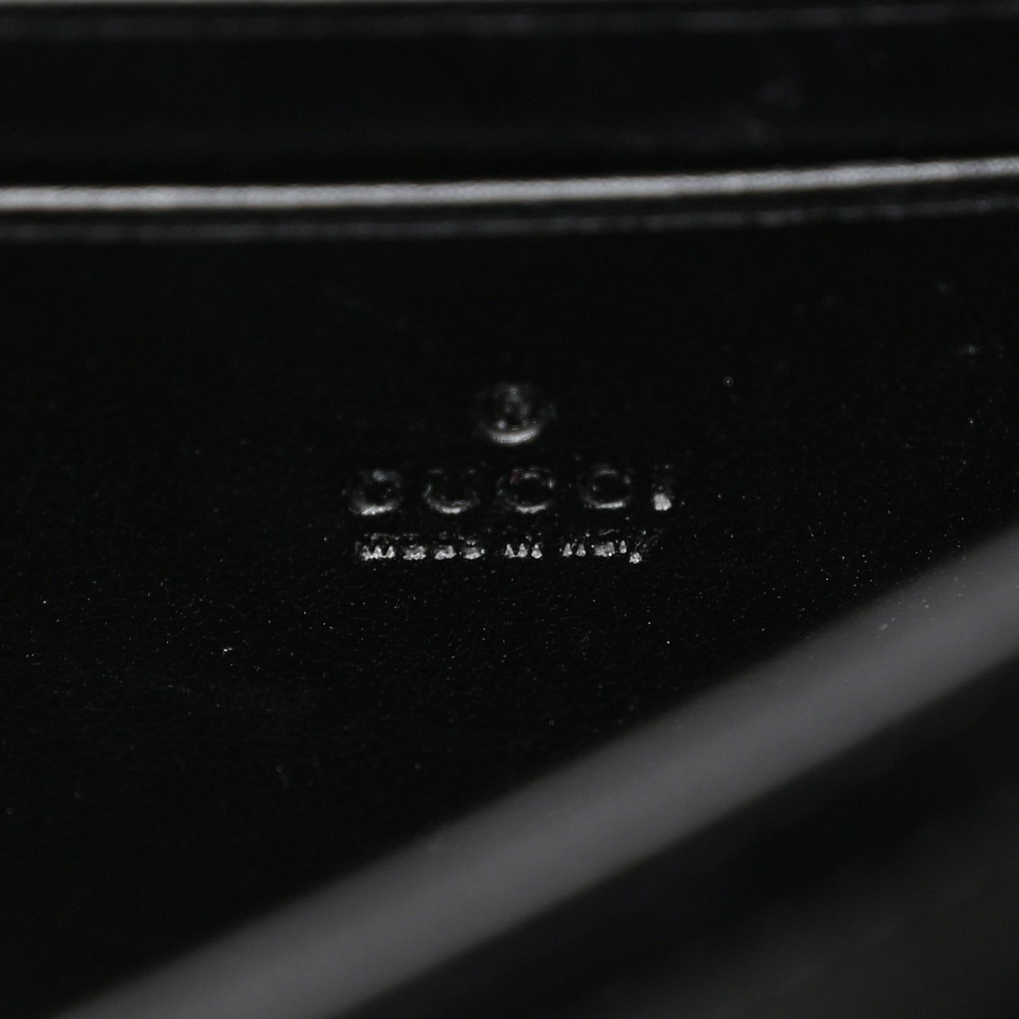 Calfskin Matelasse Aria GG Marmont Chain Wallet Black