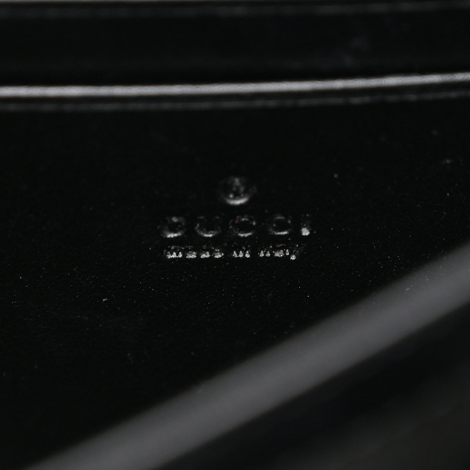 Gucci Calfskin Matelasse Aria GG Marmont Chain Wallet Black 6 of 12