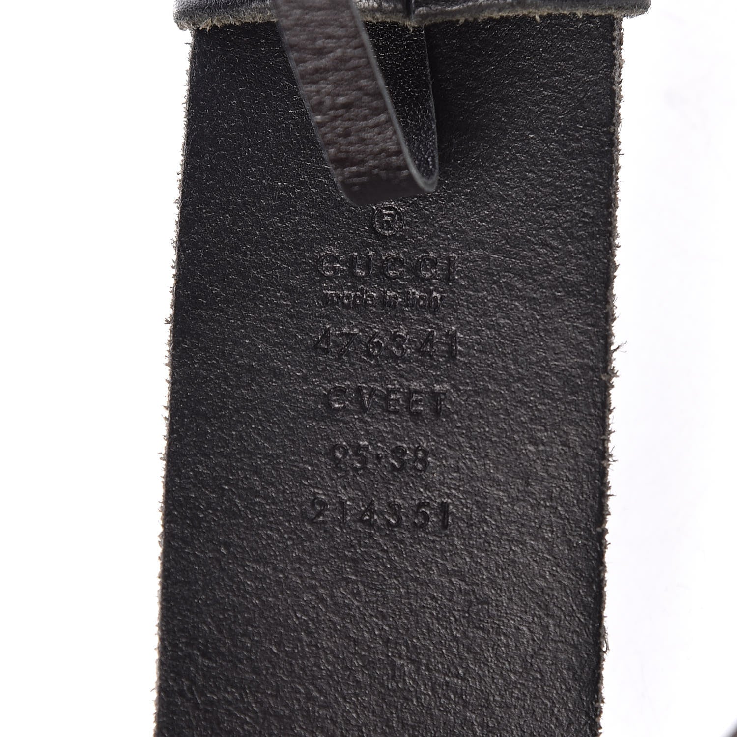 Gucci Calfskin Crystal Double G Belt 95 38 Black Multicolor 4 of 6