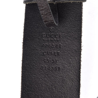 Gucci Calfskin Crystal Double G Belt 95 38 Black Multicolor 4 of 6