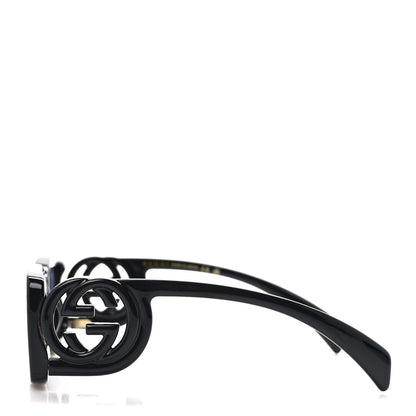 Gucci Acetate Chaise Rectangler Frame Sunglasses GG1325S Black 3 of 8