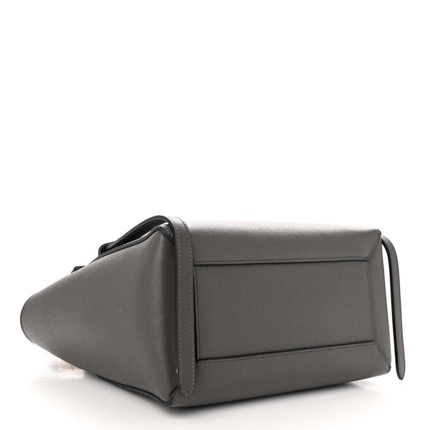 Grained Calfskin Micro Belt Bag Grey