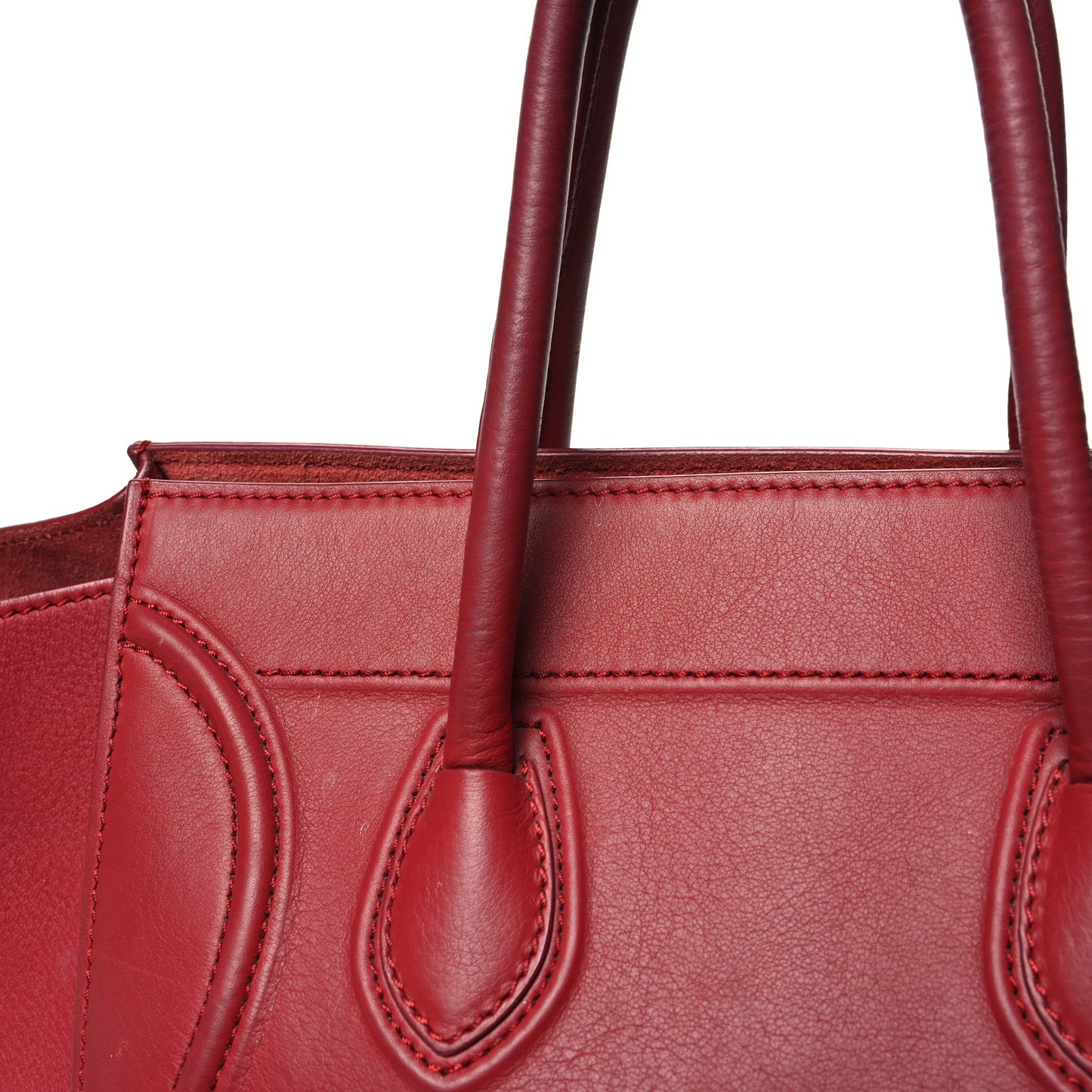 Baby Grained Calfskin Medium Phantom Luggage Carmin