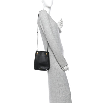 Loewe Smooth Calfskin Pebble Pouch  Black 2 of 10