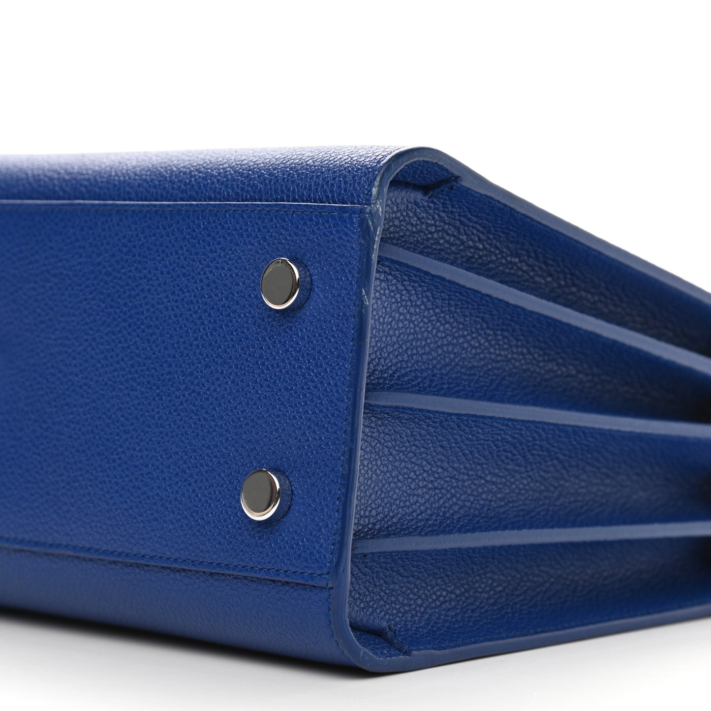 Grained Calfskin Baby Sac De Jour Flash Blue