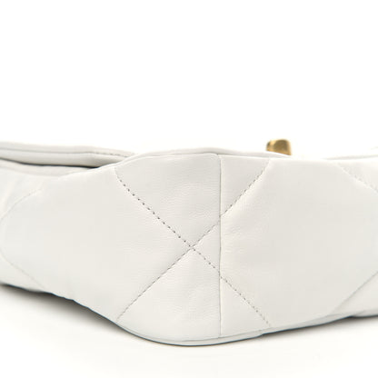 Chanel Goatskin Quilted Medium Chanel 19 Flap White 8 of 11