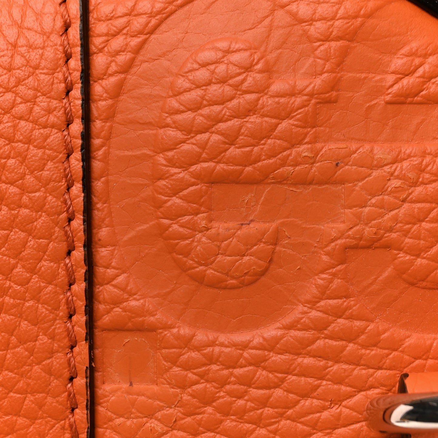 Piuma Calfskin Jumbo GG Embossed Large Duffle Bag Good Orange