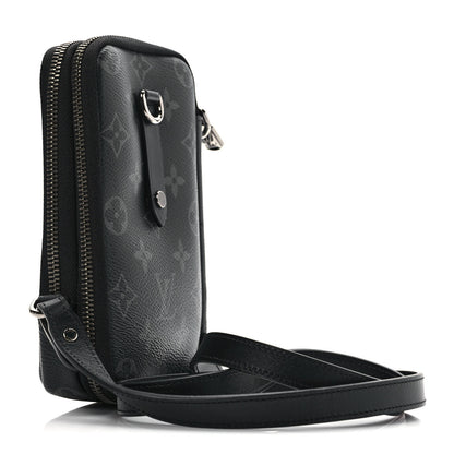 Louis Vuitton Monogram Eclipse Reverse Double Phone Pouch 3 of 10
