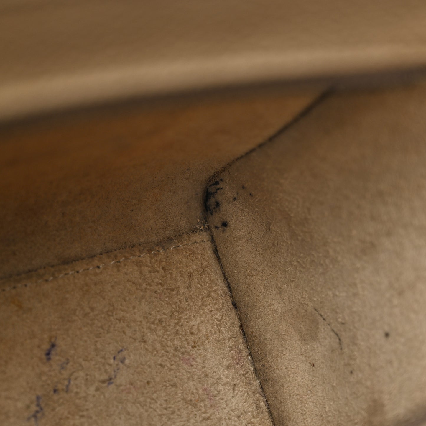 Drummed Calfskin Nano Luggage Dune