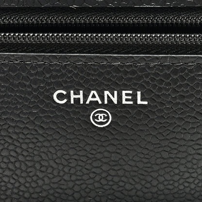 Chanel Caviar Quilted Wallet on Chain WOC Black 6 of 10