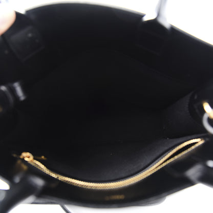 Celine Canvas Calfskin Small Vertical Cabas Black 5 of 12