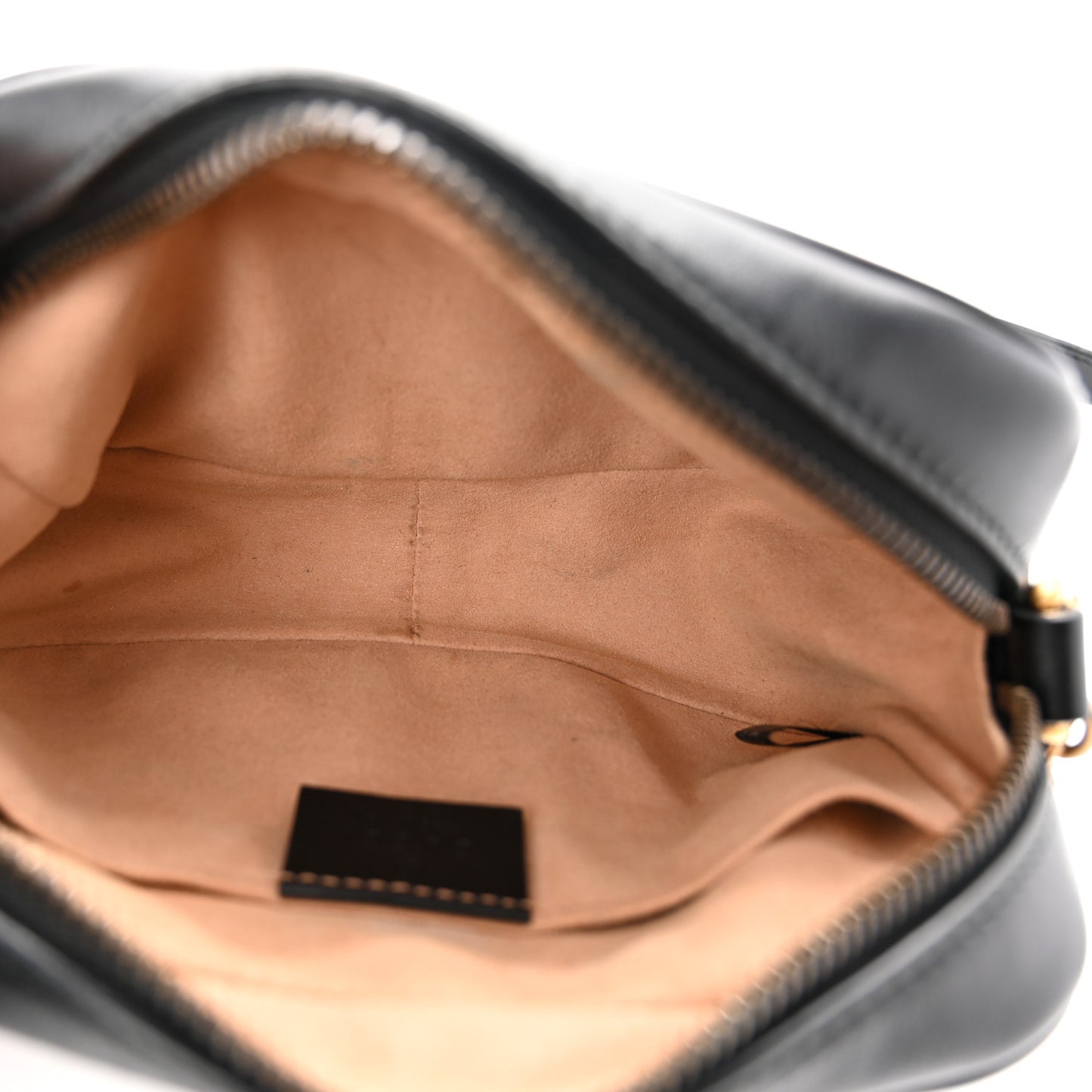 Calfskin Matelasse Mini GG Marmont Chain Shoulder Bag Black