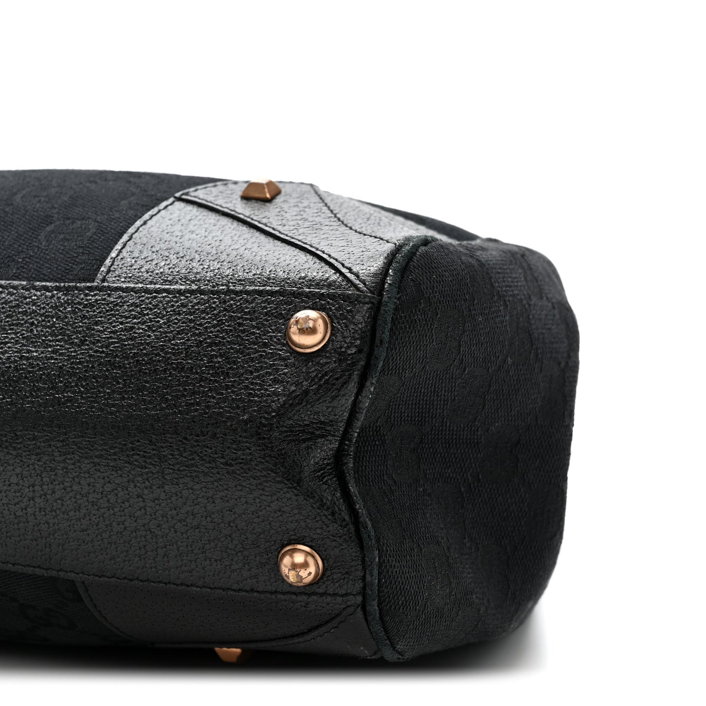 Monogram Calfskin Large Bardot Tote Black