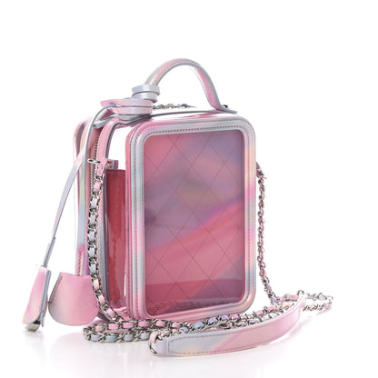 Chanel PVC Patent Calfskin Patent Lambskin Vertical Vanity Case Pink 3 of 10