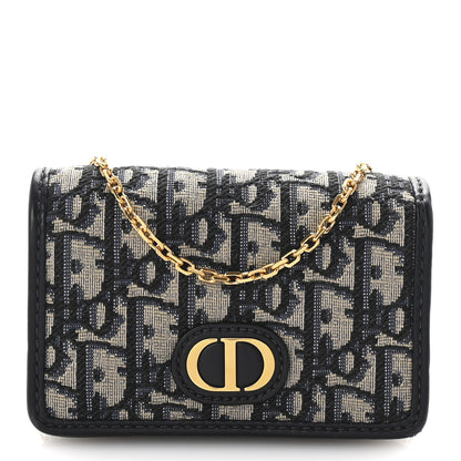 Christian Dior Oblique Nano 30 Montaigne Pouch Blue 1 of 10