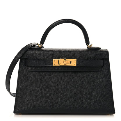 Hermes Epsom Mini Kelly Sellier 20 Black 1 of 11