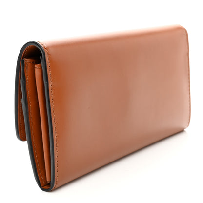 Fendi Vitello King Tamponato Logo Embossed Continental Wallet Cuoio 3 of 10
