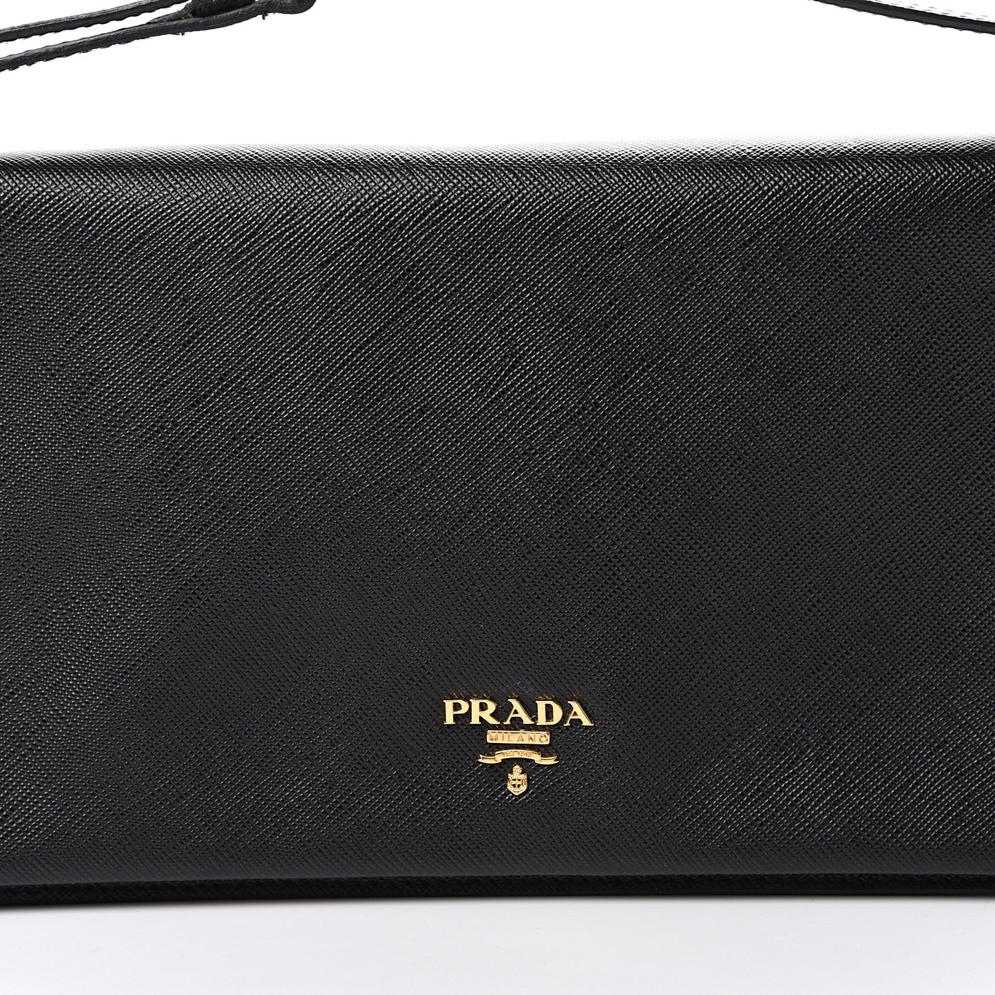 Saffiano Lux Clutch Black