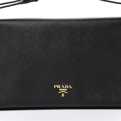 Prada Saffiano Lux Clutch Black 8 of 12