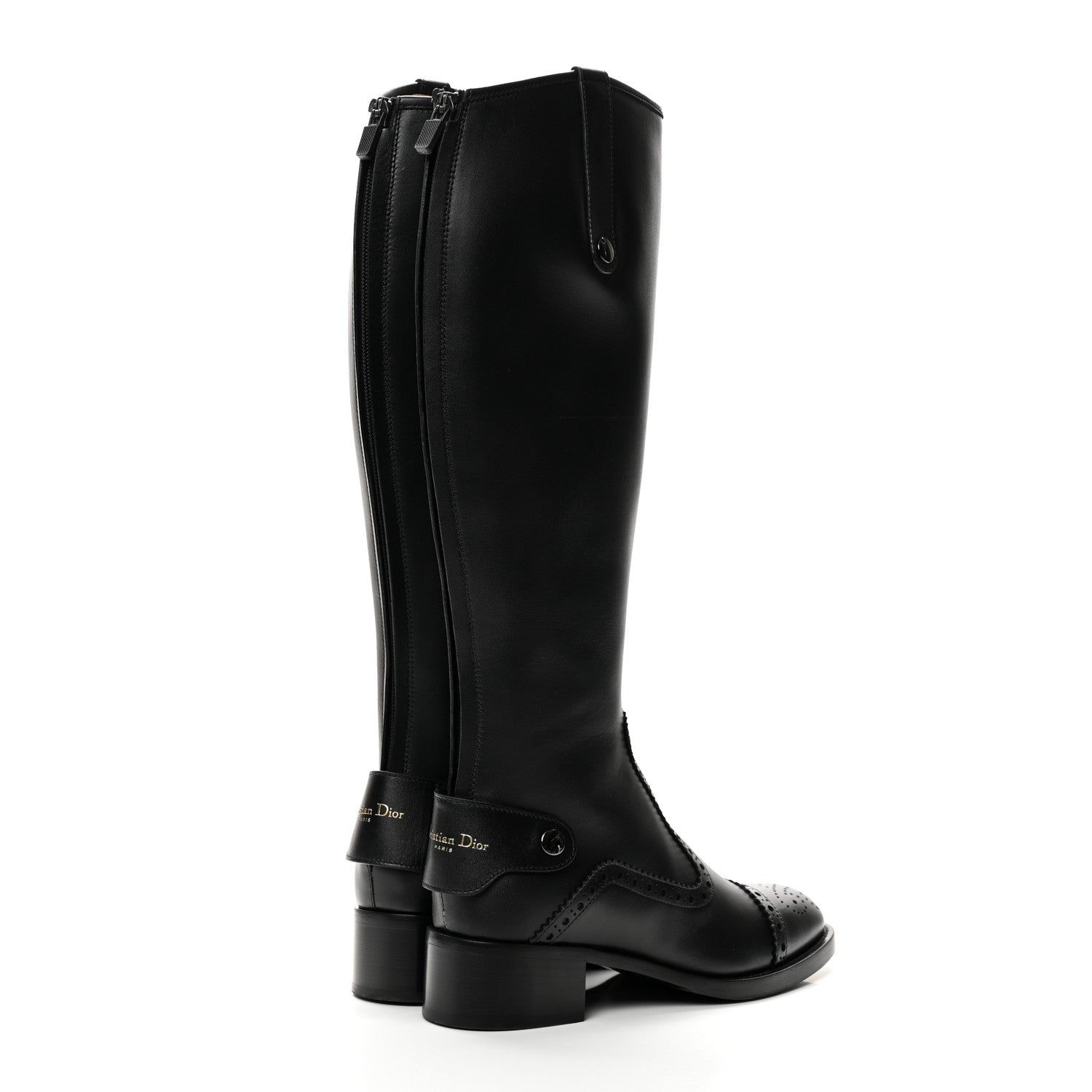 Christian Dior Calfskin D-Folk Boot 36 Black 4 of 9