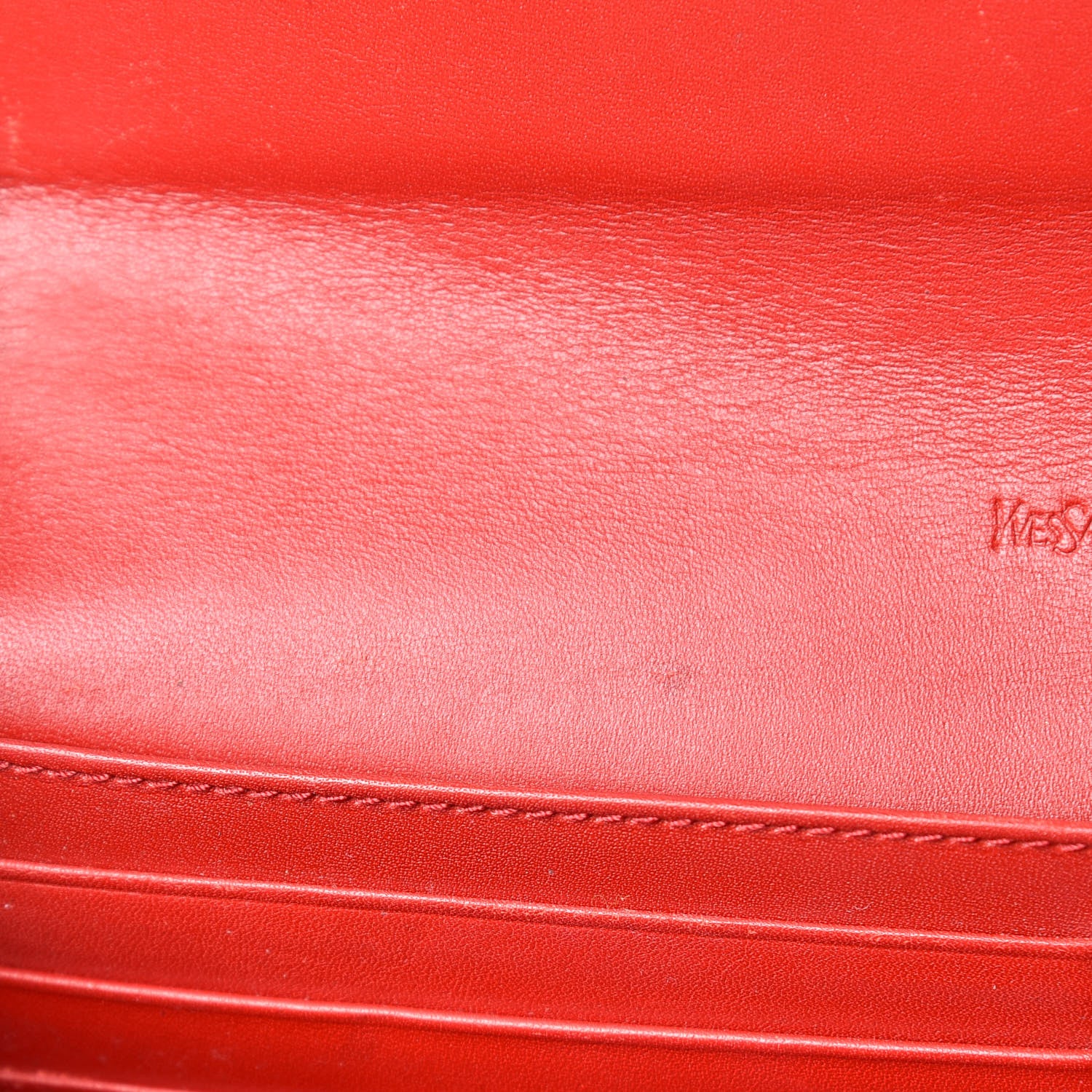 Saint Laurent Patent Belle De Jour Flap Wallet Red 9 of 13