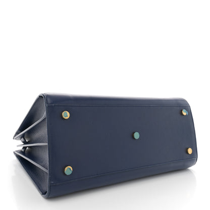 Saint Laurent Calfskin Small Sac De Jour Blue Majorelle 4 of 14