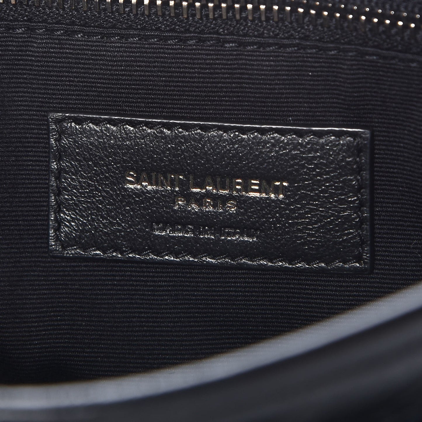 Crinkled Calfskin Matelasse Monogram Medium Niki Chain Satchel Black