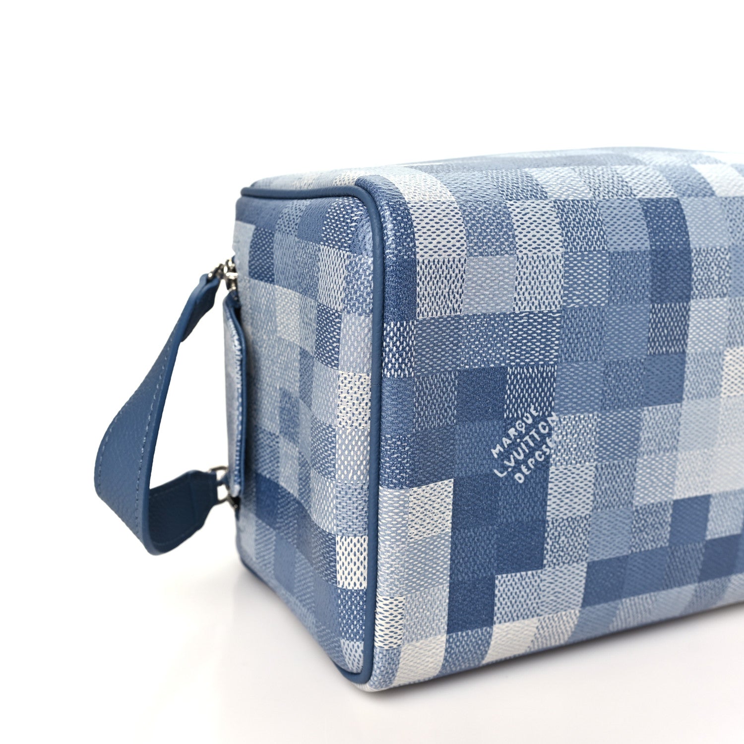 Louis Vuitton Damoflage Dopp Kit Toilet Pouch Denim Blue 8 of 10