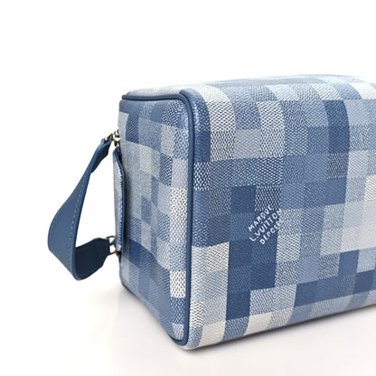 Louis Vuitton Damoflage Dopp Kit Toilet Pouch Denim Blue 8 of 10