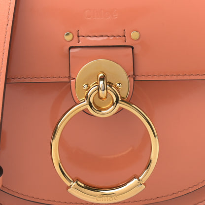 Chloe Patent Calfskin Suede Small Tess Bag Autumnal Brown 8 of 15