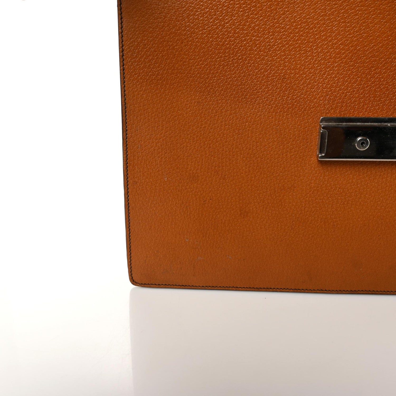 Prada Pigskin Briefcase Brown 14 of 16