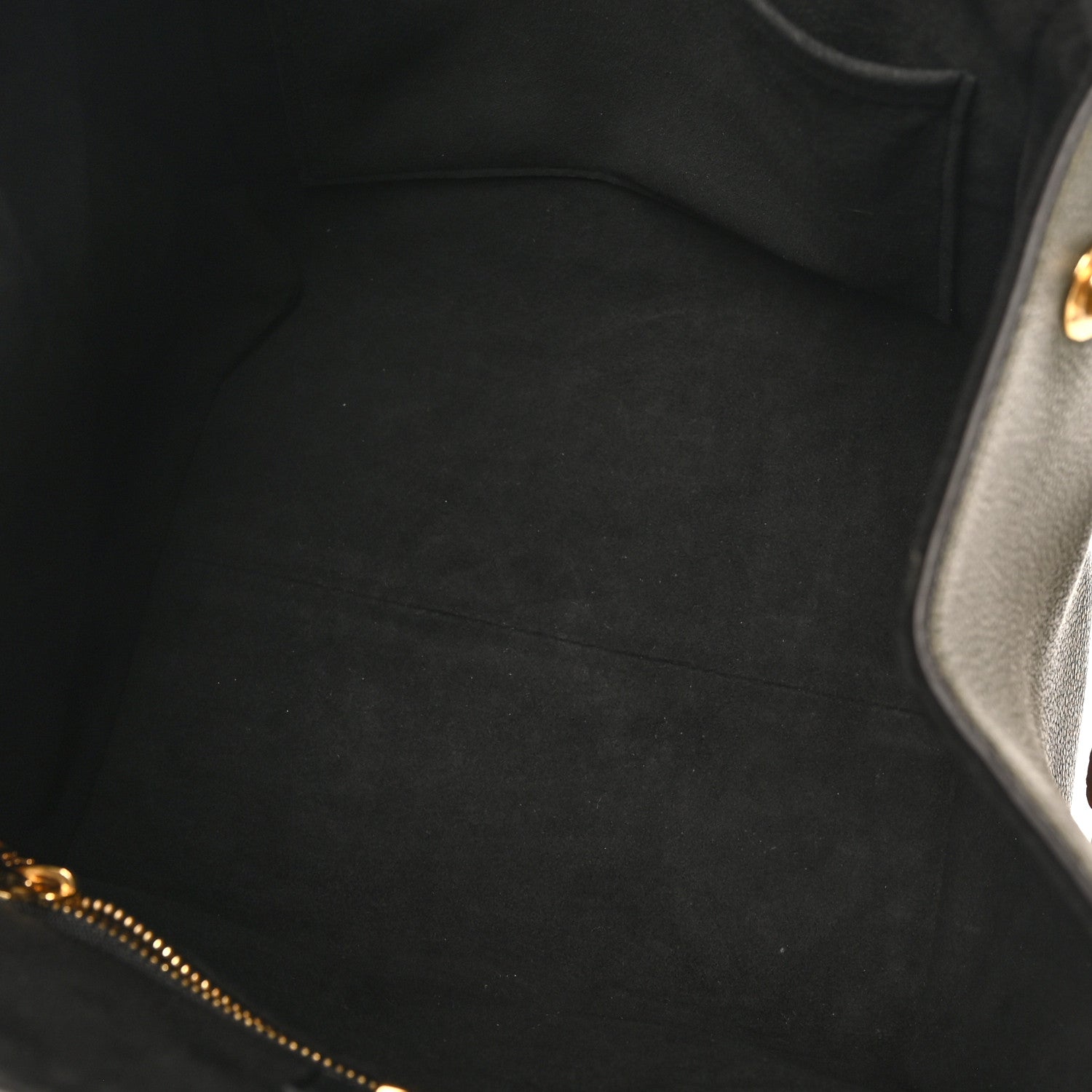 Louis Vuitton Calfskin Monogram Fold Tote PM Cream Khaki Black 5 of 9