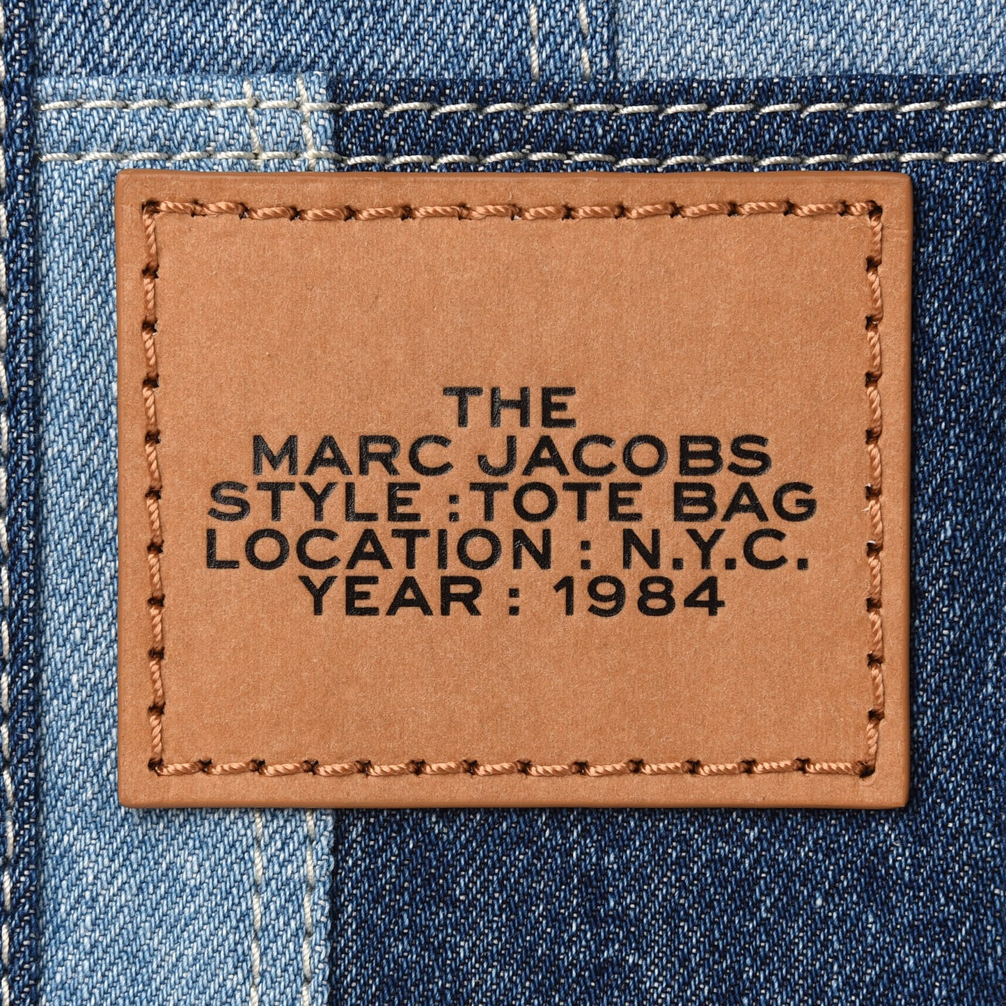 Denim Canvas Small Tote Bag Blue