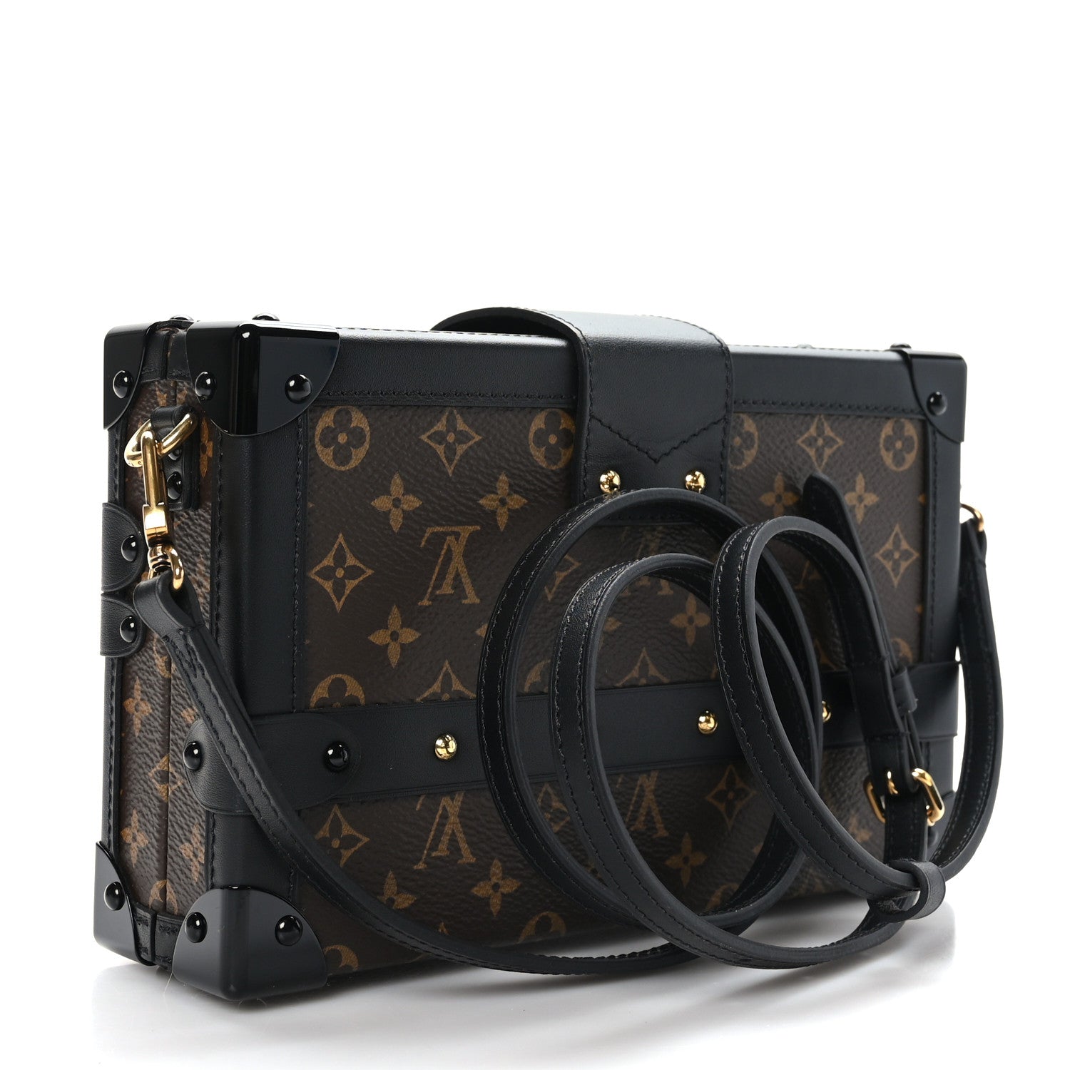 Louis Vuitton Monogram Petite Malle Black 3 of 8