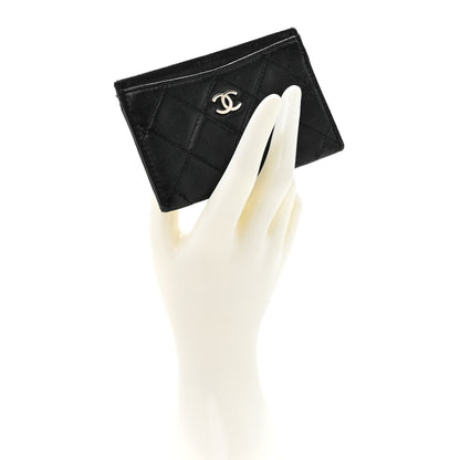 Chanel Lambskin Quilted Card Holder Black 2 of 12