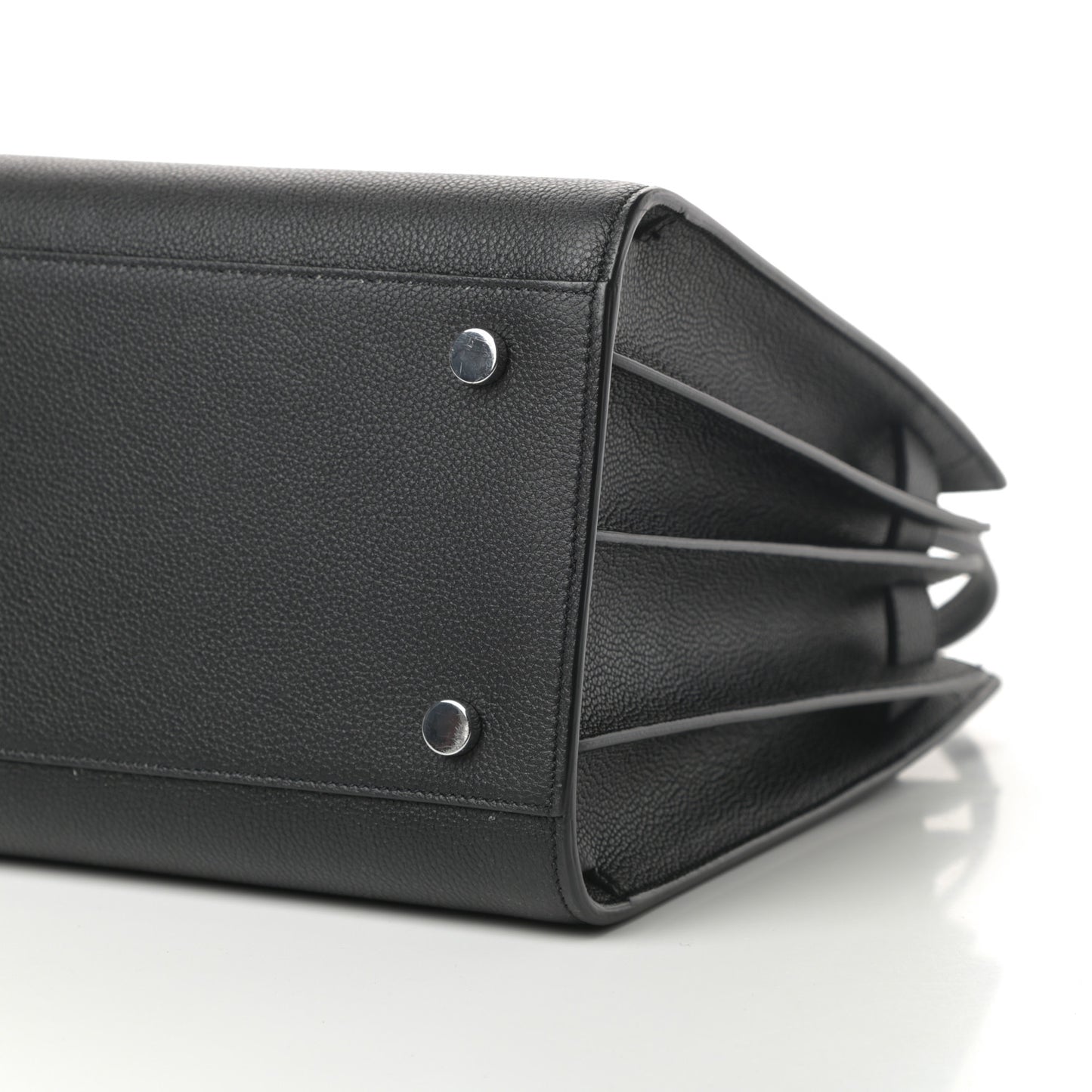Grained Calfskin Small Sac De Jour Black