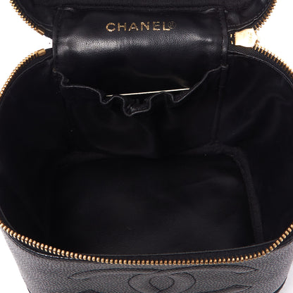 Chanel Caviar Cosmetic Vanity Bag Black 4 of 10