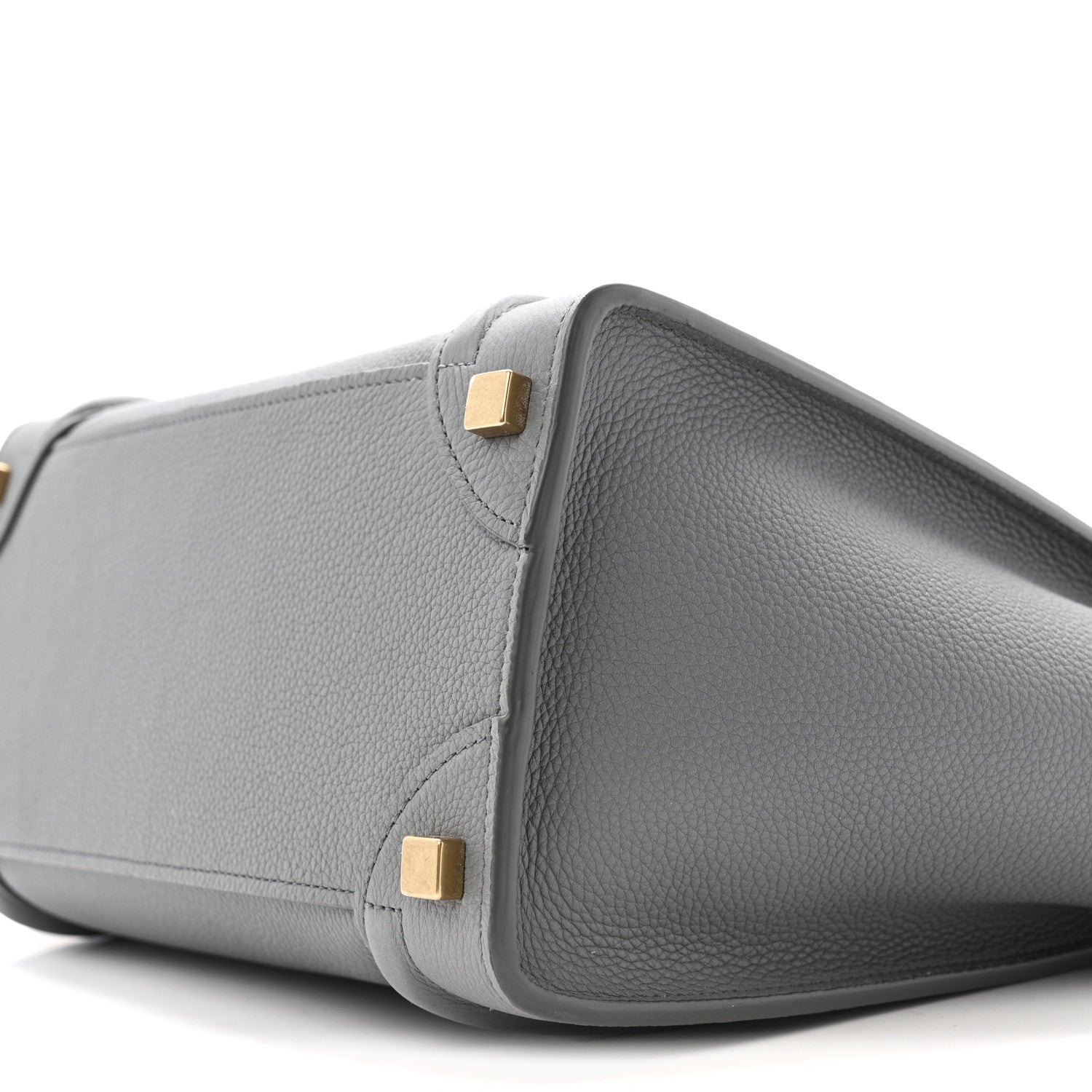 Celine Baby Drummed Calfskin Micro Luggage Kohl 10 of 15
