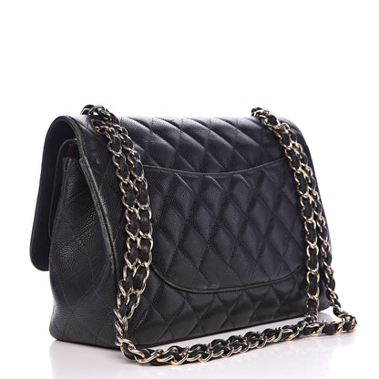 Chanel Caviar Quilted Jumbo Double Flap Black 3 of 24