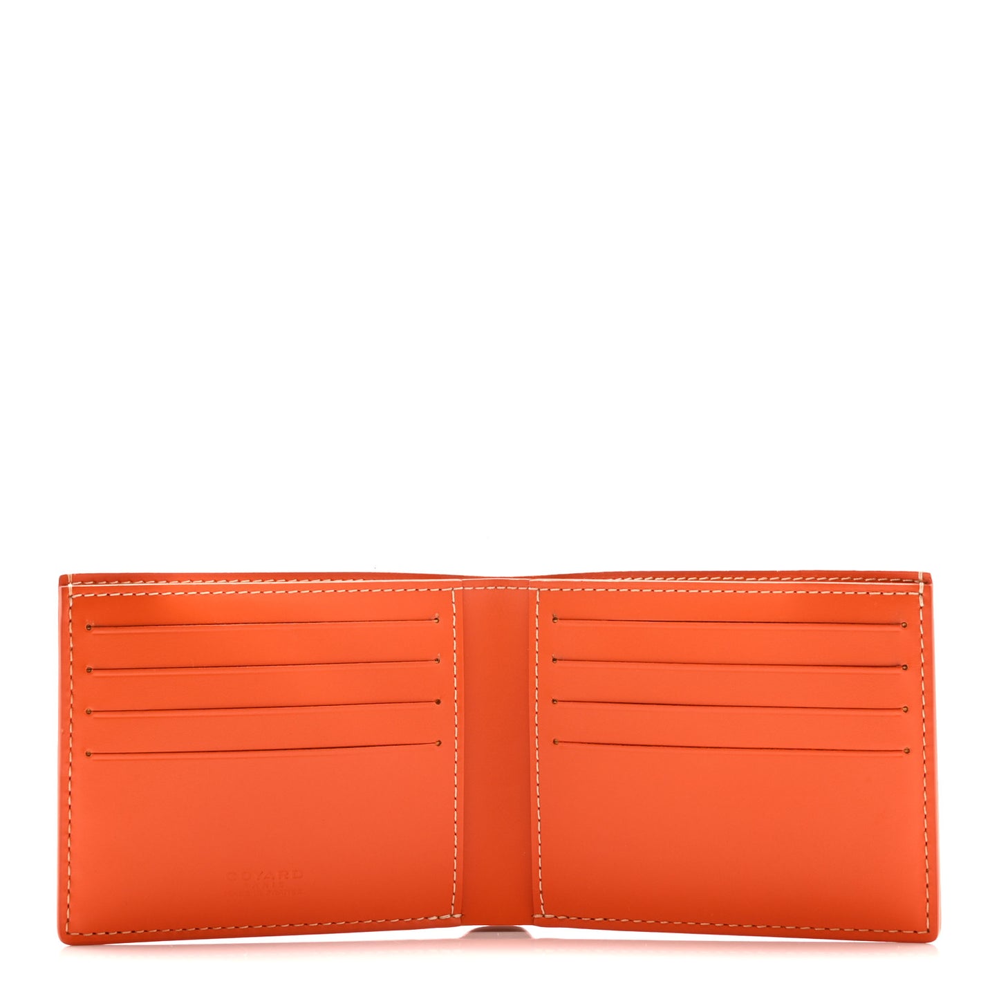 Goyardine Victoire Bi-Fold Wallet Orange