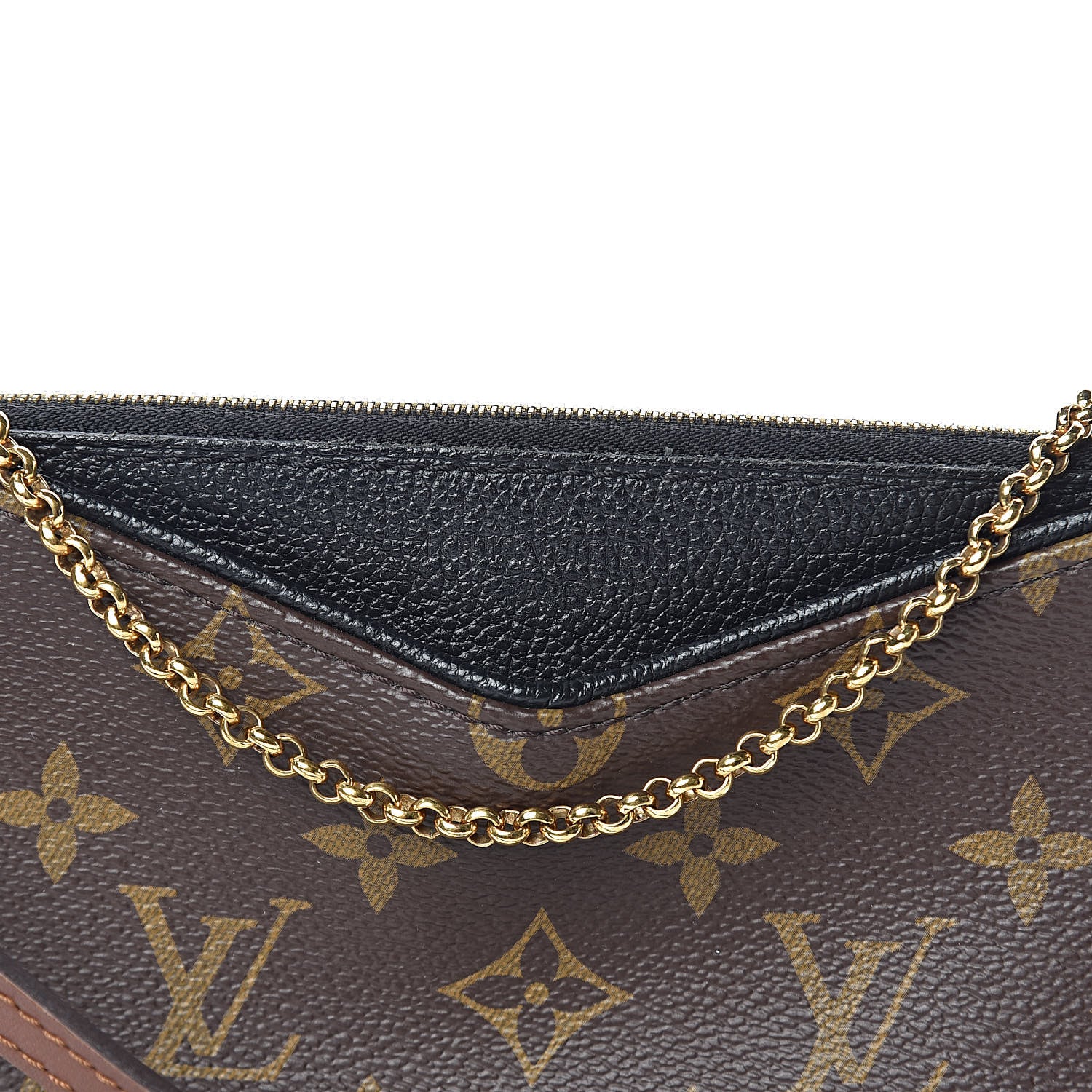 Louis Vuitton Monogram Pallas Clutch Black 10 of 10