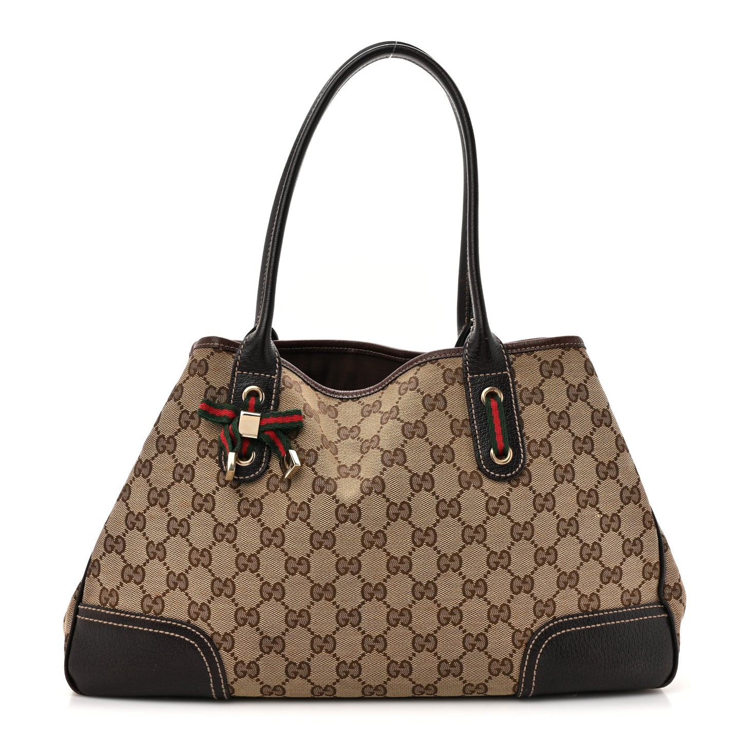 Monogram Medium Princy Tote Dark Brown
