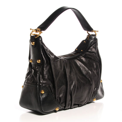 Gucci Leather Medium Jockey Hobo Black 3 of 7
