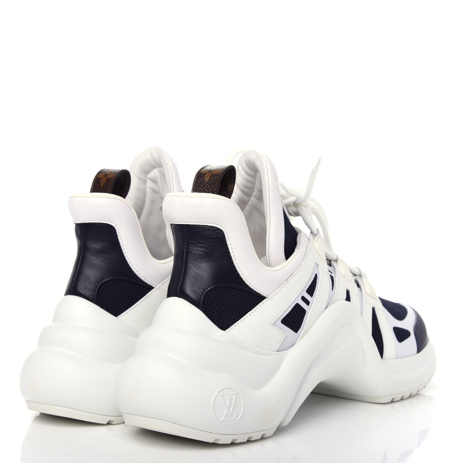 Louis Vuitton Calfskin Technical Nylon LV Archlight Sneakers 42 Marine 4 of 11