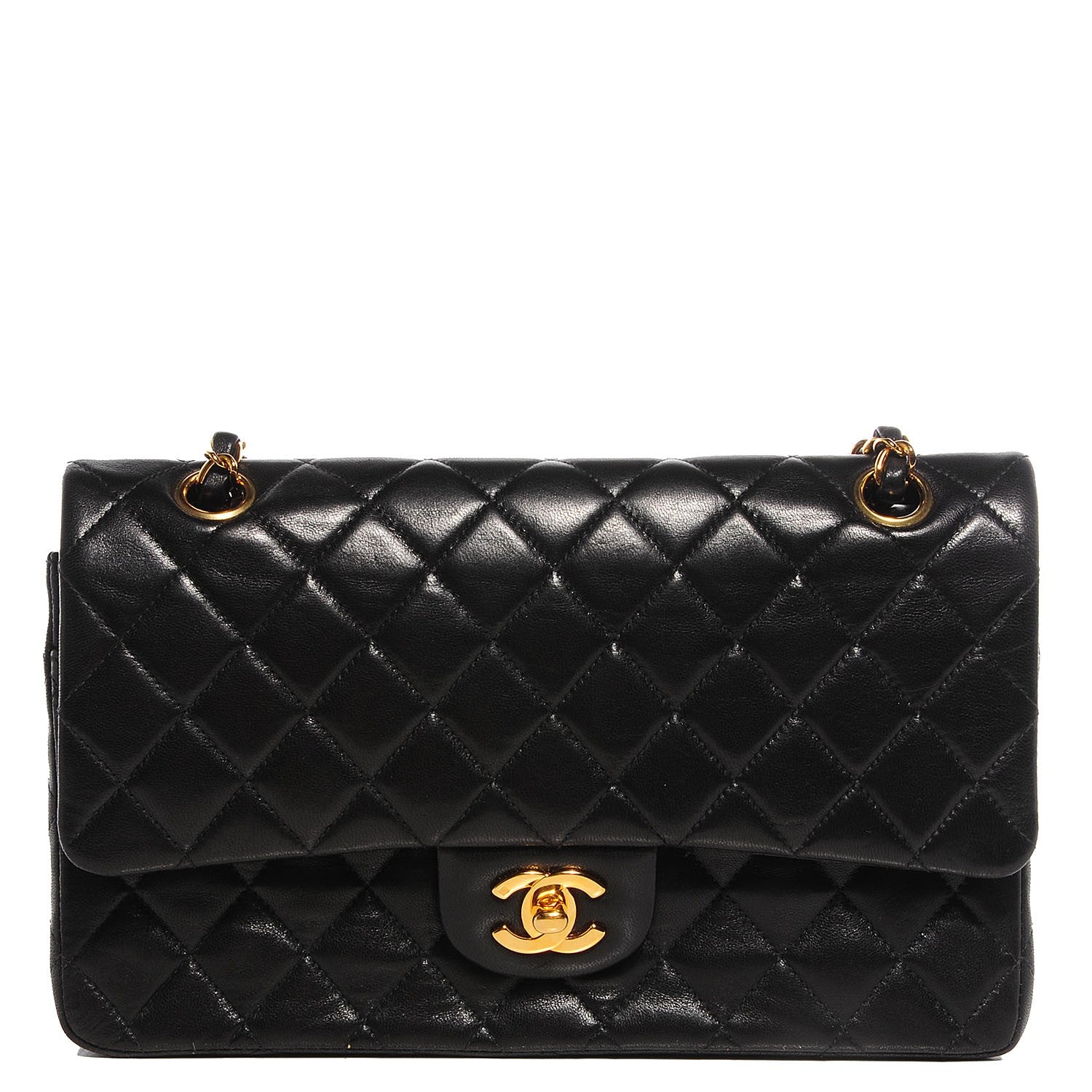 Chanel Lambskin Small Double Flap Black 1 of 8