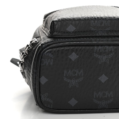 MCM Visetos Side Stud X-Mini Stark Bebe Boo Backpack Black 10 of 12